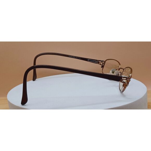 Catherine Deneuve Lunettes CD-268 Brown SBRN Metal Eyeglasses Frame 50-17-135 - Picture 2 of 12